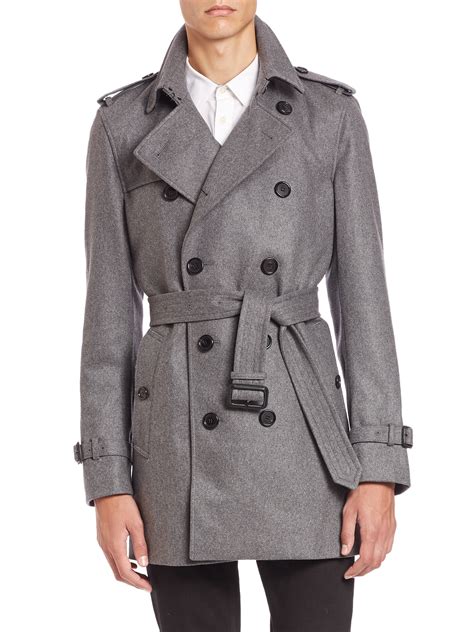 burberry grey raincoat